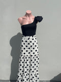 Falda lunares botones