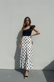 Falda lunares botones