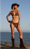 Texas bikini brown de amarre