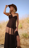 Vestido Desiree CHOCOLATE lycra