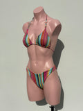 Colorfull striped bikini set