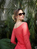 Vestido coral