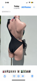OVERKINI Asimétrico one piece Lazos
