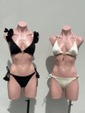 Black flowers  bikini DE AMARRE