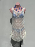 Cover crochet ivory