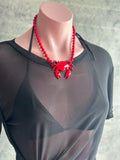 Black mesh t shirt