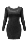 Vestido corto shimmer negro