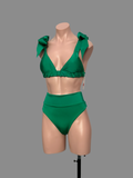 Bow high waisted verde esmeralda