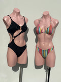 Colorfull striped bikini set