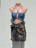 CANAIMA set denim high waisted