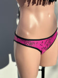 Macramé fringes set pink piton