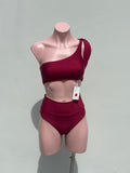Bikini vino one shoulder high waisted