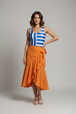 FALDA WRAP  naranja