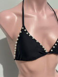 Set negro perlas con bottom “guayuco”