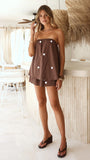 polka dot set chocolate