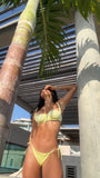 Yellow butter  cordon bikini DE AMARRE