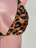 Bikini amarre leopardo bordado