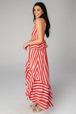 Vestido LOVE  red stripes