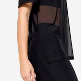 Black mesh t shirt