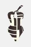 Trikini print blanco y negro one piece tummy control (Copy)