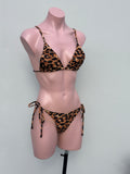 Bikini amarre leopardo bordado