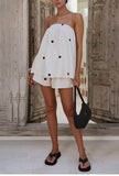 polka dot set blanco y negro