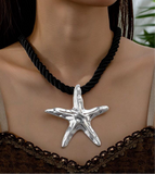 Collar de estrella de Mar En Plata