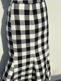 Falda Ginham midi