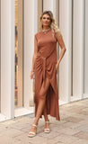Vestido OBA OCRE