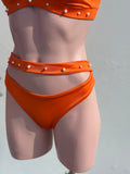 Perla NARANJA triángulo bikini set