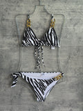 Zebra gold bikini SET