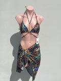 AMAZONAS BIKINI SET colorfull snake