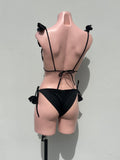 Black flowers  bikini DE AMARRE