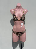 Leopardo pearl triangle bikini SET