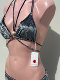 PLATEADO velvet peal candy bikini