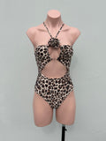 BIBIANA ONE PIECE leopardo ROSA REMOVIBLE