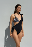 OVERKINI Asimétrico one piece Lazos
