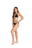 BIKINI SET básico negro triangulo de amarre