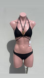 Negro  BIKINI SET TRIÁNGULO con piedras (Copy)