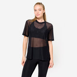 Black mesh t shirt