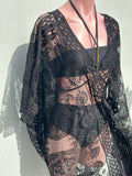 Poncho lace cover up