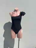 One shoulder bolero Black