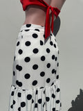Falda lunares botones