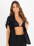 Set short y blusa botones OJALILLO NEGRO