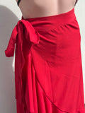 HAWAI  falda wrap roja