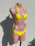 Amarillo clasps dorados bikini set