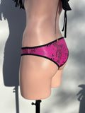 Macramé fringes set pink piton