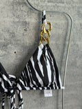 Zebra gold bikini SET