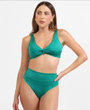 bikini basico high waisted green emerald