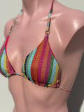 Colorfull striped bikini set